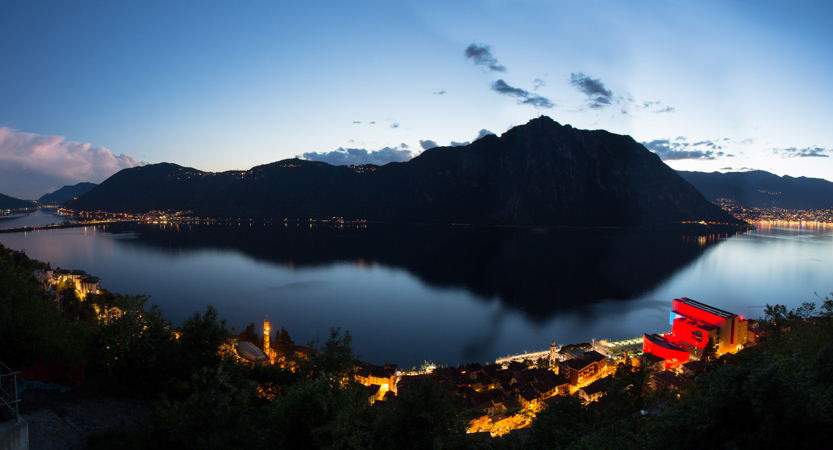 Spectacular views of lake Lugano switzerland